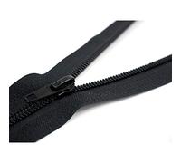 Black Nylon Zip 20cm No 5 Closed End - Dressmaking Zipper for Sewing Repairs, Cushions, Bags, Clothing, Craft Projects and Upholstery - Durable Coil Fastener for Tailoring and DIY Use