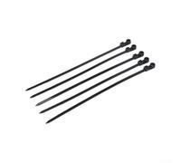 Black Nylon Zip Ties 8 Inch UV Resistant Outdoor | Screw-head design, 75lbs tensile strength, easy wall mount, secure cable fix, indoor outdoor use