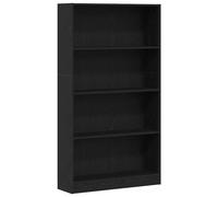 (black oak, 80 x 24 x 143 cm) vidaXL Bookshelf Standing Shelf Storage Rack Book Cabinet Engineered Wood