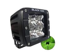 Black Oak Vehicle Infrared LED POD Light - Tactical LED Light POD Off Road Hunting for Night Vision 850nm 2 Inch - IP69K Rating - for Truck SUV Polaris Auxiliary - Hardware Included