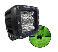 Black Oak Vehicle Infrared LED POD Light - Tactical LED Light POD Off Road Hunting for Night Vision 850nm 2 Inch - IP69K Rating - for Truck SUV Polaris Auxiliary - Hardware Included