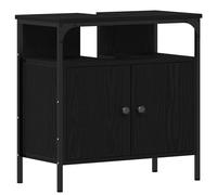 (black oak) vidaXL Bathroom Sink Cabinet Artisan Oak 60x30x60 cm Engineered Wood