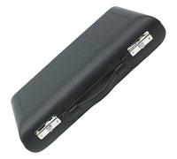 Black Oboe Case, Hard Leather Wood Oboe Case with Case Cover, Portable Storage, Dual Lock Design, Thickened Lining, Comfortable Handle, 36.5 x 20 x 8 cm