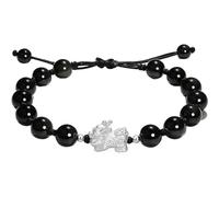 Black Obsidian, 8mm Natural Talisman Stone Wealth Love Amulet Reiki Crystal Dainty Women Men Good Luck,Rose Quartz