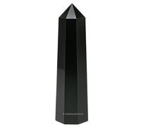 Black Obsidian Crystal Tower Point Obelisk (2" to 3" INCH)