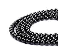 Black Obsidian Gemstone Round Loose Beads Natural Stone Beads for Jewelry Making 4MM 6MM 8MM 10MM 12MM 14MM (14MM)