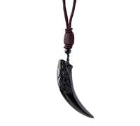 Black Obsidian Necklace - Obsidian Trailer Stone Protection Jewelry Unisex Spiritual Energy Work Long Term Use | For Men, Se référer à la description, Refer to description, Refer to description