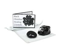 Black Obsidian Rough 'n' Tumble Crystal Pack