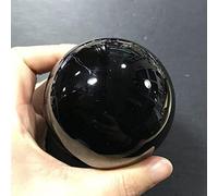 Black Obsidian Sphere Crystal Magic Ball Rock Stone Feng Shui Witchcraft Gemstone Collectibles Room Decor Ornaments (Size : 4cm)
