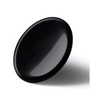 Black Obsidian Worry Stone,Natural Oval Shaped Healing Crystal,Polished Thumb Stone,Pocket Palm Healing Crystals,for Anxiety Stress Relief Meditation Reiki Crystal Energy Balancing Gifts.
