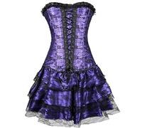 Black of Friday 2024 Bustier Tops For Women Purple Corset With Sleeves Thick Elasticated Belt Women Black Corset Belt Women Slimming Corset Under Dress Day Prime Deals Today 2024 My Recent Orders