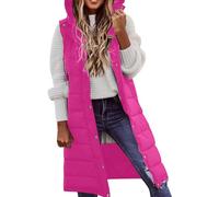 Black of Friday 2024 Casual Waistcoat Women Womans Jackets Hooded Thermal Coats For Women Gilet For Women Uk Plus Size Colour Block Cardigan Women Lightning Deals Today Special Deals