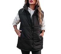 Black of Friday 2024 Lightweight Packable Gilet Ladies Ladies Knitted Waistcoats Uk Long Body Warmer For Women Women'S+Summer+Jacket Flash Deals of The Day Todays Daily Deals Colla