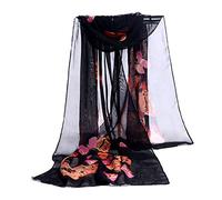 Black of Friday 2024 Shawls And Wraps For Women Wedding Womens Short Chiffon Scarf Spring Scarves Women Ladies Infinity Scarf Womens Christmas Gifts Early Prime Big Deal Todays Deals