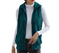 Black of Friday 2024 Women'S+Gilet+With+Hood Knitted Tank Tops Women Long Puffer Coats Women Sleeveless Cardigan Vest Womens Jackets Size 14 Early Prime Big Deal Todays Daily Deals Colla