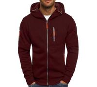 Black+Of+Friday+Deals+2024 Mens Jackets Smart Casual Winter Full Zip Hoodies For Men Trench Coats For Men Uk,Wind Breaker Jacket Men,Waterproof Poncho Festival,Overcoats For M Wine-2 M