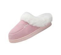 Black of Friday Week Women's Fuzzy Full Slippers House Women Cotton White Towelling Hotel Ladies Cozy Mens Size 9 Prime Deals of The Day Sale Fluffy Slippers with Back Strap Indoor Girls 2
