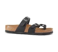 Black Oiled Leather Sandal | Comfortable Fit, male, Birkenstock, Sliders, Black, 4 UK, Shoes 4 UK
