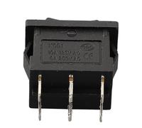 Black On-Off-on Dpdt Rocker Switch 6-pin Panel Mount 21 X 15 Mm 6a/250vac 10a/125vac Kcd1 Type for Industrial Control DIY Electronics and Automotive Applications