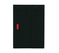 Black (Ondulo) A5 Lined Notebook