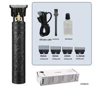 (black, one-piece plastic dragon and phoenix) Hair Clipper: Cross-border Electric Razor for Bald Head and Hair Styling