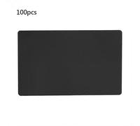 (Black, One size) 100X Metal Business Cards 0.18mm Thick Multi-Color Aluminum Blanks Name Card Printable for Custom Pattern DIY Gift Card Black