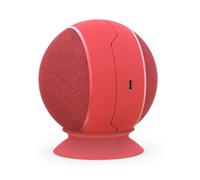 (black, One size) Globe Shaped Speakers with 40 mm Full Frequency Integrated Sound Units Magnetic Player Split Application Supported Red