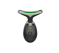 (Black, one-size) Led Micro-Current Massager Handset Firming Wrinkle Removal Device For Neck Face Skin Care Tightens And Lifts Facial Device Spa Beauty Equipment