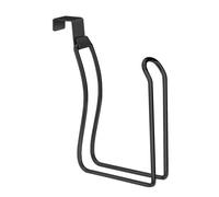 (Black, One size) Practical Stainless Steel Paper Rack Elegant Designs Look Portable Accessory for Bathrooms Kitchens and Office Black