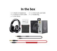 (Black) Oneodio A71 Wired Over Ear Headphone With Mic Studio DJ Headphones Professional