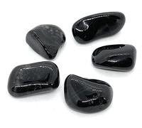 Black Onyx Small Crystal Tumbled Stones - 5 Pc