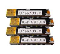 Black Opium Deepika Incense Sticks for House Warming Pooja Temple Joss Stick Meditation & Yoga Hand Rolled Masala Aggarbatti Pack of 12