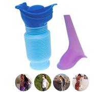 (black, OPP bag + instruction manual) Women's Portable Travel Urinal for Outdoor and Emergency Use
