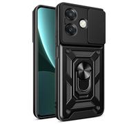 (Black) Oppo A60 5G Case Slide Camera Shockproof Cover