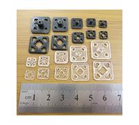 Black OR Clear Strong SEW ON SNAP Fasteners Popper Press Studs 5 Sizes UK Seller (8mm (Pack of 14) #h2368, Clear)