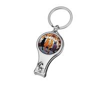 Black Orange Purple Cats on Tree Branch Nail Clippers Toenail Clipper Cutters Professional Nail Trimmer Nail Cuticle Cutter for Women Men