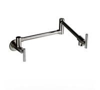 Black Orb∕Brushed Nickel∕Chrome∕Golden Single Cold Water Kitchen Faucet Wall Mounted One Hole 360 Rotation Torneira with Aerator,Brushed Nickel C