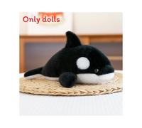 (Black Orca) Black Ocean Series Tiger Whale Seal Shark Plush Toy Suitable Collectors For Gift