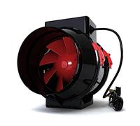 BLACK ORCHID 6 Inch - 150 mm diameter Bathroom Inline Extractor Fan Universal Quiet Operation Air Diffuser Smell Odor Temperature Powerful Kitchen Office