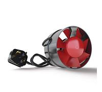 Black Orchid BO-AF-150-UK Axial Flo in Line Horticultural Extractor Fan, 24 W, 240 V, 150 mm, 6" Dia