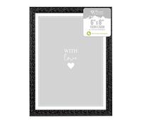 Black Ornate Design Freestanding Wall Mount Picture Photo Frame 6 x 8"