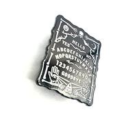 Black Ouija Board Spirit Talking Metal Enamel Pin Badge