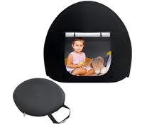 Black Out Sensory Tents for Children with Autism ADHD SPD For Autistic Children Portable Pop-up Play Tents Reduce Anxiety & Improve Focus (Black 110x110x105cm)
