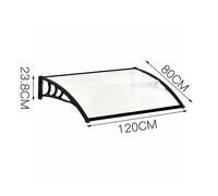 Black Outdoor Curved Shielded Rain Shelter