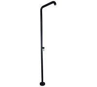 Black Outdoor Floor-Standing Vertical Shower Poolside Beach Bathhouse Shower Column Faucet
