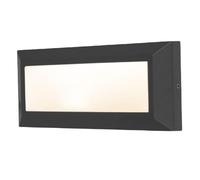 Black Outdoor LED Modern Surfaced Mounted Brick Wall Light | 11W 450 Lumen 3000k Warm White | 230mm x 101mm | IP54 Rated | 240V | Heavy Duty Aluminium | Plain Diffuser