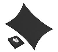 Black Outdoor Patio Sun Shades - UV Resistant Breathable Waterproof Rainproof with Easy Install Hardware Kit - Custom (2m x 2m)