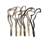 (Black) Outdoor Sling Two-Point Elastic Waist Belt Strap Quick Release Emergency Safety Rescue