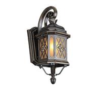 Black Outdoor Wall Light Fixture, European Vintage Aluminum Wall Lamp,IP54 Waterproof Decorated Courtyard Wall Sconce, for Front Door, Entry, Porch, Patio, and Gazebo