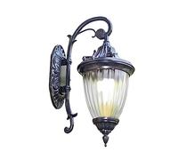 Black Outdoor Wall Light Fixture Wall Mount, Farmhouse Exterior Wall Mounted Sconce Light Fixtures, with Clear Hammered Glass, for Patio, House, Doorway